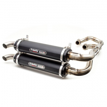 view Trinity TR-4162D-BK Stage 5 Dual Full Exhaust, Black for Polaris RZR/RZR4 S1000 '16-