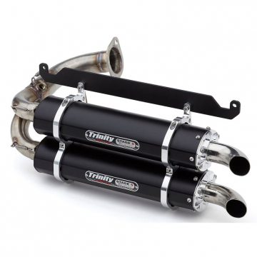 view Trinity TR-4169S-BK Stage 5 Dual Slip-On Exhaust, Black for Honda Talon (2019-2021)