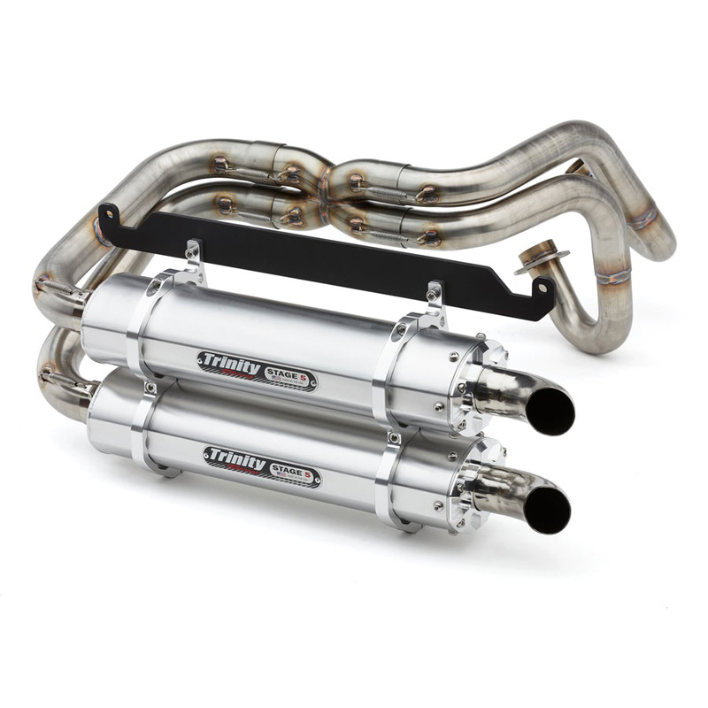 Trinity TR4170D Stage 5 Dual Full System Exhaust, Brushed for Honda