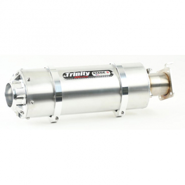 Trinity TR-4176S Stage 5 Stinger Slip-on Exhaust, Brushed for Kawasaki Teryx KRX 1000 '20-