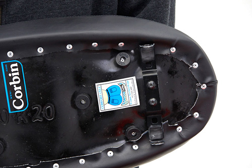closeup look of seat brackets