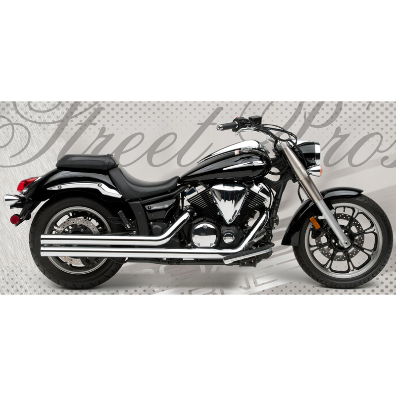 Road Burner RB014015 2.5in Street Pros Exhaust for Yamaha VStar 950