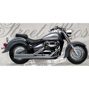 Road Burner RB-01-6030-C50 2.5in Street Pros Exhaust for Suzuki Boulevard C50 '05-'11