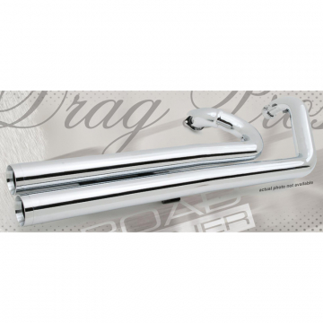 view Road Burner RB-031-8040-1600B 3 inch Drag Pros Exhaust Vulcan 1600B Mean St '04-'08