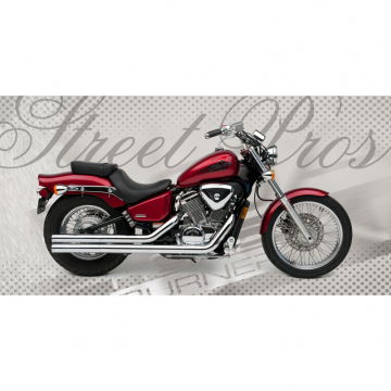 Road Burner RB-01-2003 2.5inch Street Pros Exhaust for Honda Shadow VLX600 '88-'07