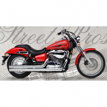 view Road Burner RB-01-2004 2.5inch Street Pros Exhaust, Chrome Honda Spirit VT750 C2 '07-'11