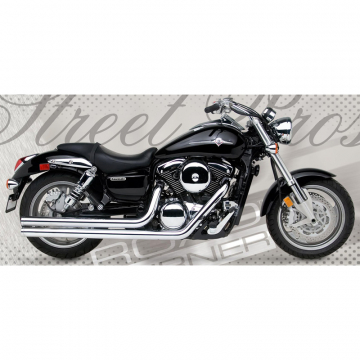 view Road Burner RB-01-8040-1600B 2.5in Street Pros Exhaust Vulcan 1600B Mean St '04-'08