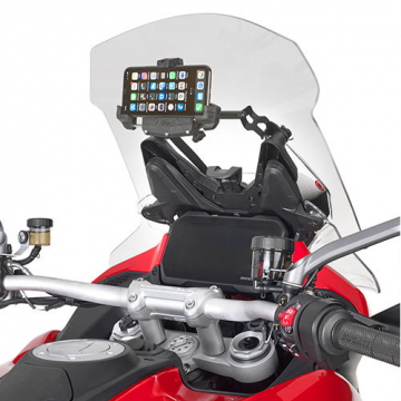 Xitomer Black GPS Phone Mount Support Bracket For Ducati Multistrada V4 2021-2024