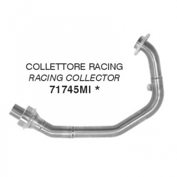 view Arrow 71745MI Racing Collector, Stainless Steel for Husqvarna Svartpilen/Vitpilen 401 '20-