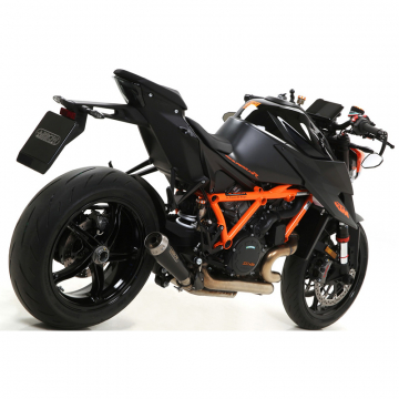 view Arrow 71916PRNR Pro-Race Slip-on Exhaust, Nichrome Dark for KTM 1290 Super Duke R '20-