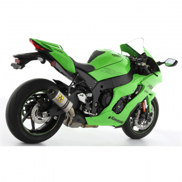 view Arrow 71928PK Indy-Race Slip-on Exhaust, Titanium for Kawasaki ZX-10RR '21-