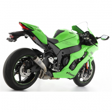 view Arrow 71928PRI Pro-Race Slip-on Exhaust, Nichrome for Kawasaki ZX-10RR (2021-)