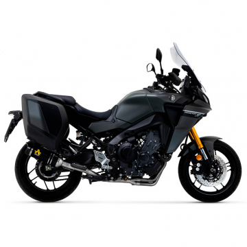 view Arrow 71934AKN Thunder Slip-on Exhaust, Aluminum Dark for Yamaha Tracer 9 / GT '21-