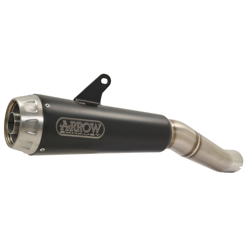 KTM スモールDUKE ARROWスリップオンサイレンサー ホワイト Arrow 71936PRN Pro-Race Slip-on Exhaust, Nichrome Dark for KTM