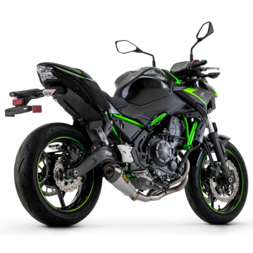 view Arrow 71937XKIW X-Kone Full Exhaust, Nichrome for Kawasaki Z650 (2021-)