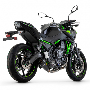 view Arrow 71937XKNW X-Kone Full Exhaust, Nichrome Dark for Kawasaki Z650 (2021-)