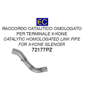 view Arrow 72177PZ X-Kone Exhaust Link Pipe, Stainless Steel for Honda CRF300L '21-