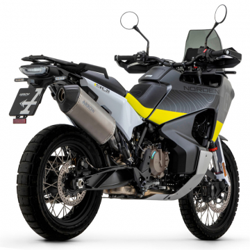 view Arrow 72508SK Sonora Slip-on Exhaust, Titanium for Husqvarna Norden 901 (2022-)