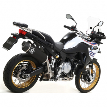 view Arrow 72629AKN Maxi Race-Tech Slip-on Exhaust, Aluminum Dark for BMW F850GS '18-'20