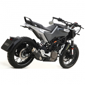 view Arrow 72631GPI GP2 Slip-on Exhaust, Nichrome Dark for Svartpilen/Vitpilen 401 '20-