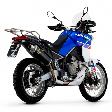 view Arrow 72637PON Indy Race Titanium Dark Exhaust for Aprilia Tuareg 660 (2022-)