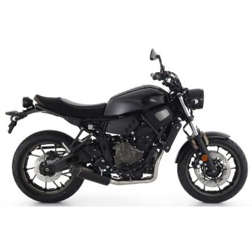 Arrow 74509RB Rebel Slip-on Exhaust, Carbon End Cap for Yamaha XSR700 '21-