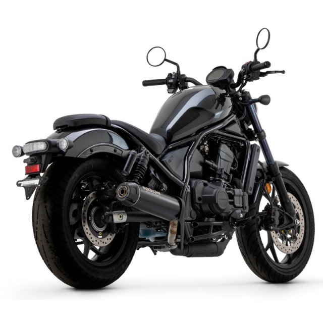 Arrow 74511RB Rebel Slip on Exhaust Nichrome Dark for Honda CMX1100 Rebel 2022 Accessories International