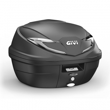 Givi B360NT2 Tech 36 Liter Monolock Top Case Black With Metallic Reflectors