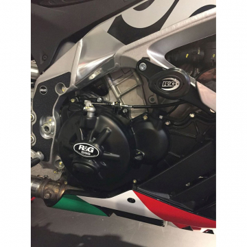 view R&G KEC0081R Race Series Engine Case Covers for Aprilia RSV4 RR / RF (2015-)