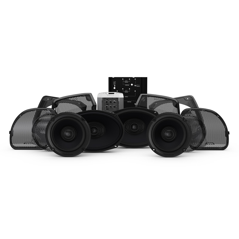 Rockford Fosgate HD14RGSGSTAGE3 Audio Kit, 4 Speaker & Amp for Road