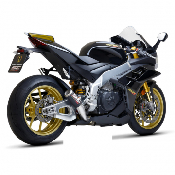 view SC-Project A27-T36CR CR-T Slip-on Exhaust for Aprilia RSV4 1100 / Tuono V4 1100 '21-