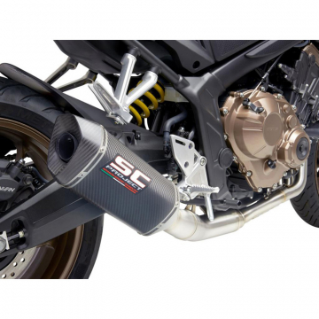 view SC-Project H31-C115C SC1-M Full Exhaust for Honda CB650R (2019-)