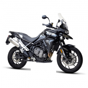 view SC-Project T27-02T Oval Slip-on Exhaust, Titanium for Triumph Tiger 900 '20-'23