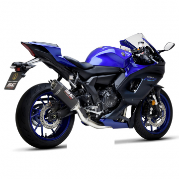 SC-Project Y36-CDE124C SC1-S Full System Exhaust, Carbon for Yamaha YZF-R7 '21-