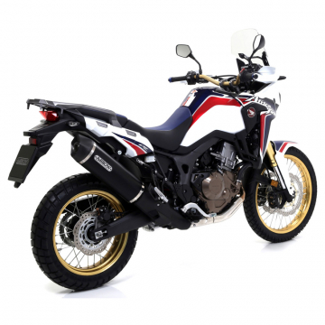 view Arrow 72621AKN Dark Aluminum Maxi Race-Tech Silencer for CRF1000L Africa Twin '16-'17