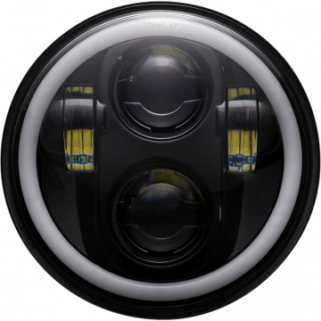 view Custom Dynamics PG-575-B Proglow 5.75" Motorcycle LED Headlight, Black for H-D Touring