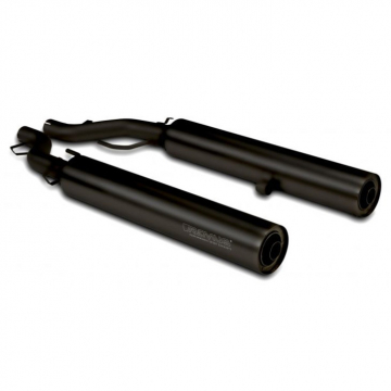 view Remus 007703 089920LR Euro 5 Racing Slip-on Exhausts Black for BMW R18 '21-