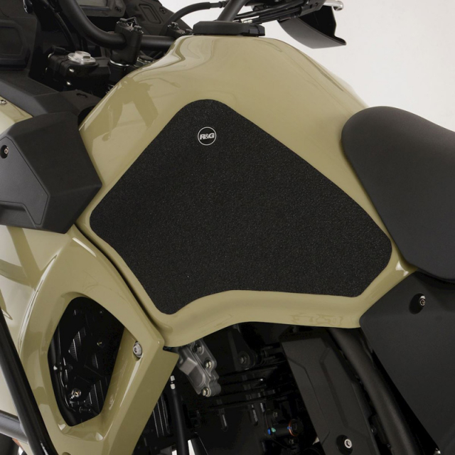 R&G EZRG443BL Tank Traction Grips, Black for Kawasaki KLR650