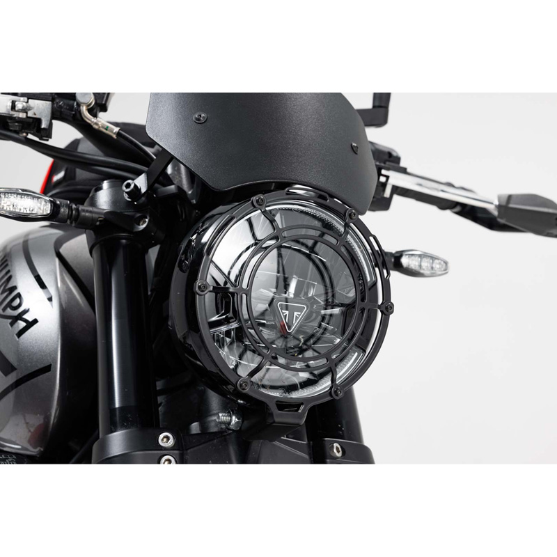 SwMotech LPS.11.842.10000/B Headlight Guard, Black for Triumph Trident