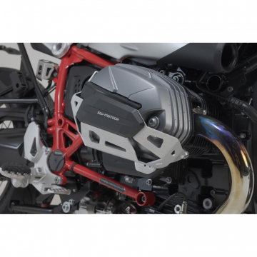view Sw-Motech MSS.07.653.10000/S Cylinder Guards, Silver for BMW R nineT/Pure/Scrambler '20-