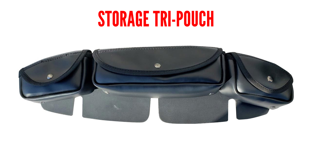 Storage Tri-Pouch shown unmounted