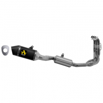 view Arrow 71001VAN Veloce Racing Exhaust, Aluminum Dark for Triumph Trident 660 (2021-)