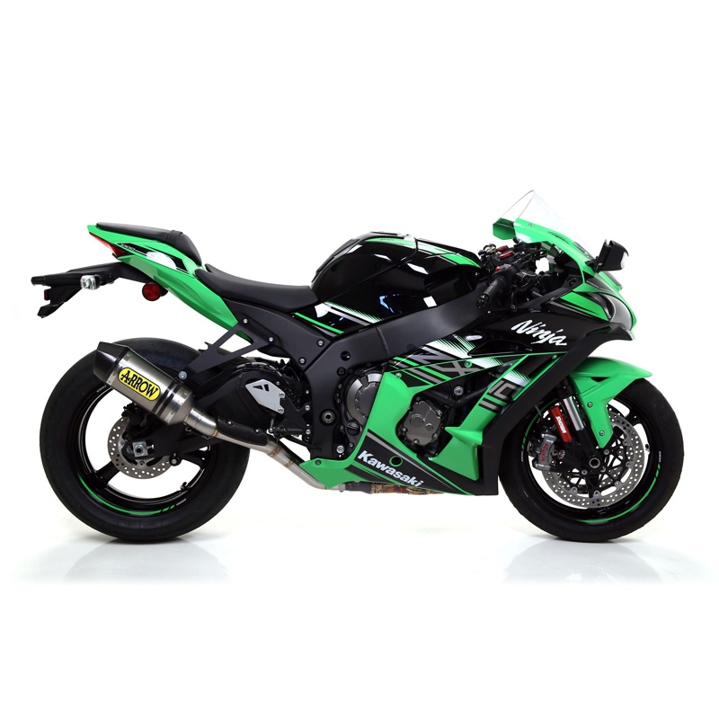 Arrow 71155HK Race-Tech Half Racing Exhaust, Titanium for