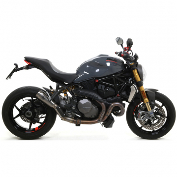 view Arrow 71221PR Pro-Race Slip-on Exhaust, Titanium for Ducati Monster 1200 '16-'20
