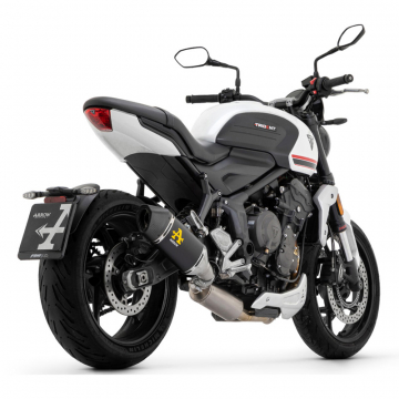 view Arrow 71501VAN Veloce Full Exhaust, Aluminum Dark for Triumph Trident 660 (2021-)