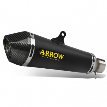 view Arrow 71854XKN X-Kone Slip-on Exhaust, Nichrome Dark for Kawasaki Z650, Versys 650 & Ninja 650