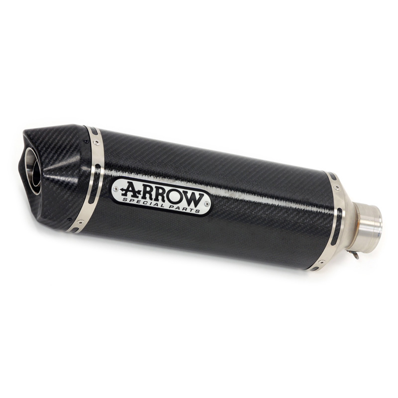 Arrow 71864MK Race-Tech Slip-on Exhaust(Long), Carbon for Honda X