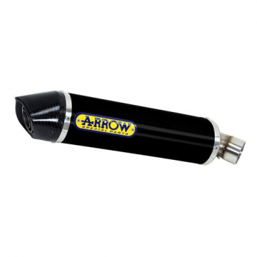 view Arrow 71950AKN Indy-Race Slip-on Exhaust, Aluminum Dark for Kawasaki Z400/Ninja 400 (2022-)
