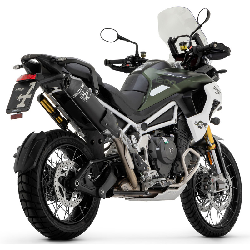 Arrow 72502VAN Veloce Slip-on Exhaust, Dark for Triumph