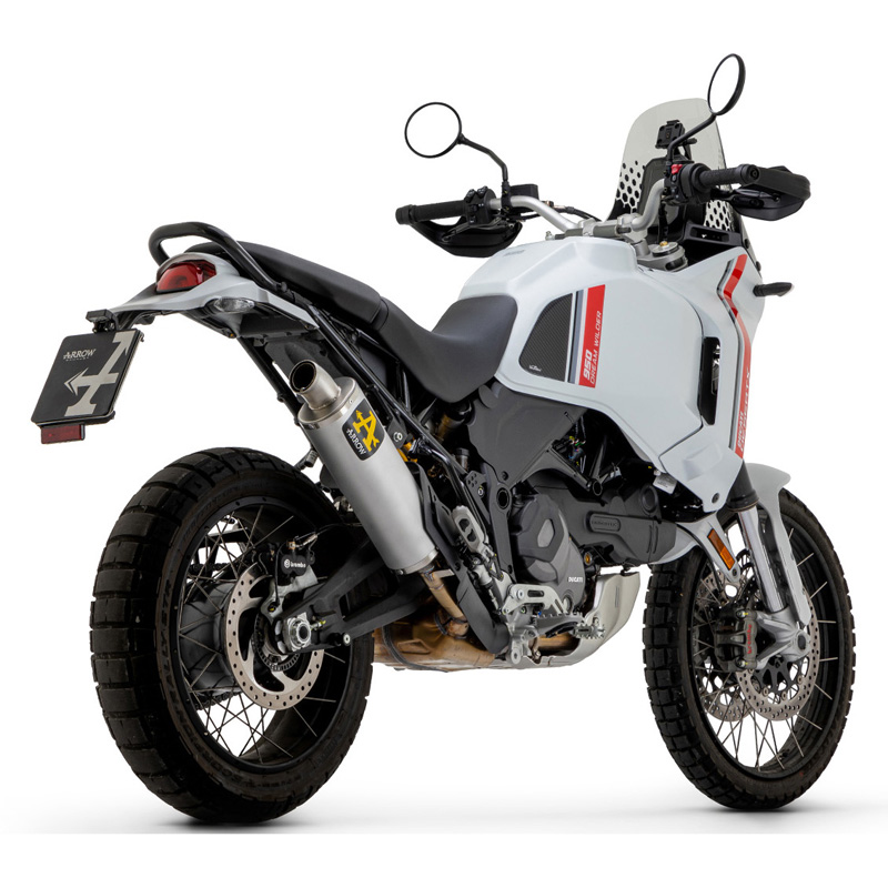 Arrow 72638PO Indy Race Slip-on Exhaust, Titanium for Ducati